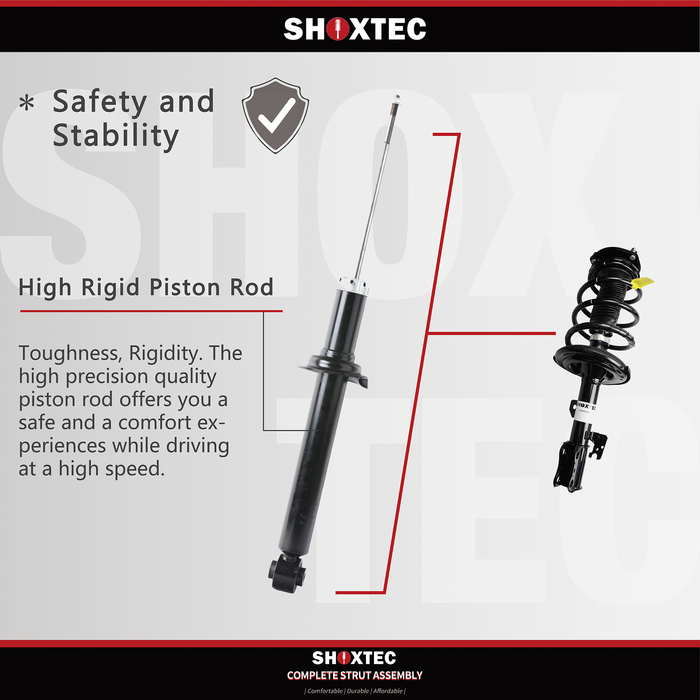 Reemplazo del amortiguador trasero Shoxtec para Nissan Altima Repl. 2007 - 2018. Número de pieza 5637 