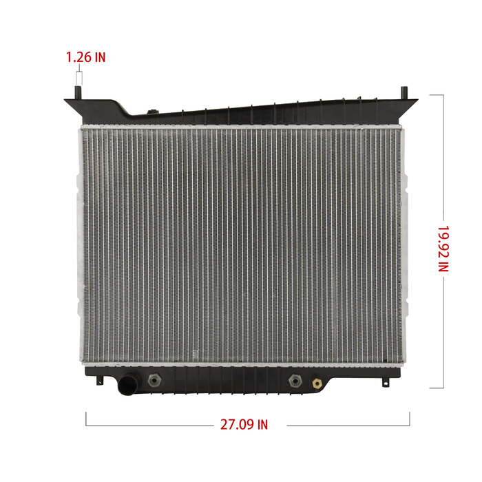 Shoxtec Aluminum Core Radiator Replacement for 2002-2004 Ford Expedition 2003-2004 Lincoln Navigator Repl No. CU2609