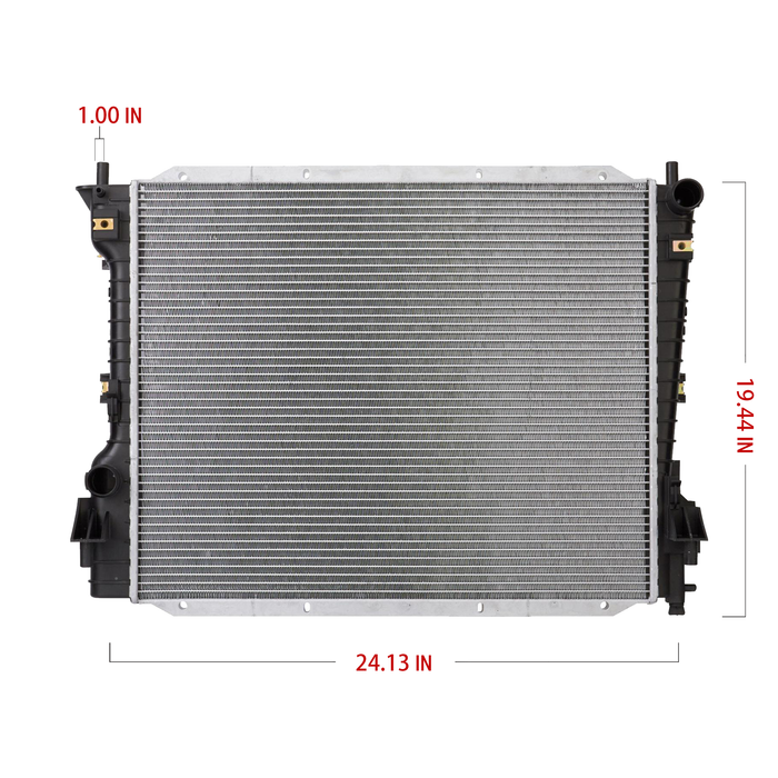 Shoxtec Aluminum Core Radiator Replacement for 2005-2014 Ford Mustang Repl No. CU2789