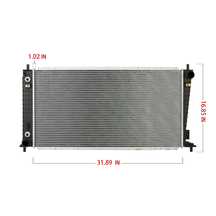 Shoxtec Aluminum Core Radiator Replacement for 2004-2014 Ford Expedition 2004-2009 Ford F-150 2004-2008 Ford Lobo 2006-2008 Lincoln Mark 2005-2006 Lincoln Navigator Repl No. CU2818