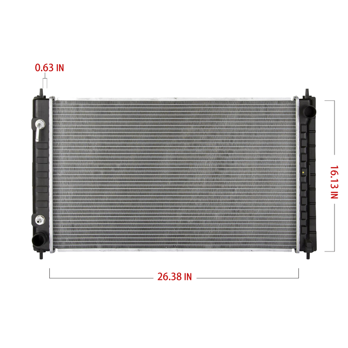 Shoxtec Reemplazo del radiador de núcleo de aluminio para Nissan Altima 2007-2018 2009-2022 Nissan Maxima Repl No.CU2988