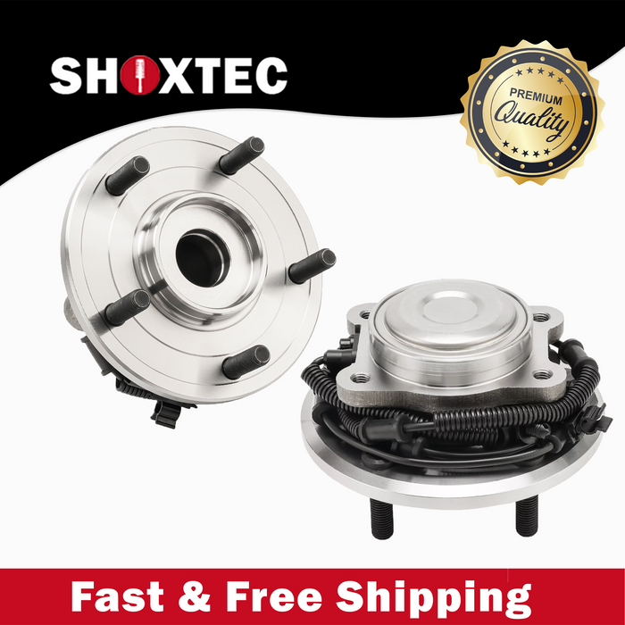 Shoxtec Rear Pair Wheel Bearing Hub Assembly Compatible with 2008-2011 Chrysler Town and Country Minivan 2WD; Compatible with 2008-2011 Dodge Grand Caravan Repl Part No. 512360
