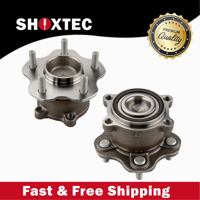 Shoxtec Rear Pair Wheel Bearing Hub Assembly Replacement for 2007-2018 Nissan Altima 2013 Infiniti JX35 2014-2019 Infiniti QX60 2015-2019 Nissan Murano 13-19 Nissan Pathfinder FWD ONLY Repl. no 512388