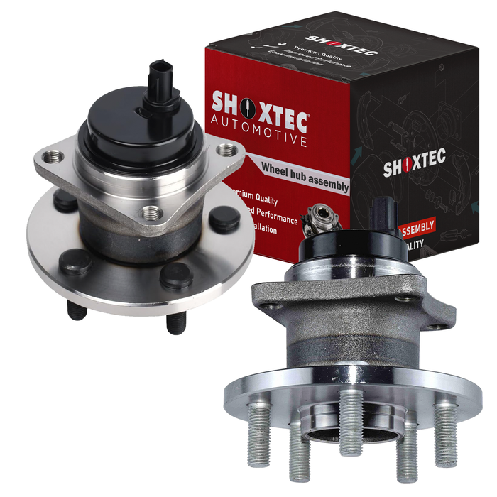 Shoxtec Rear Pair Wheel Bearing Hub Assembly Replacement for 2009-2010 Pontiac Vibe 2009-2019 Toyota Corolla 2009-2014 Toyota Matrix FWD Only Repl. no 512403