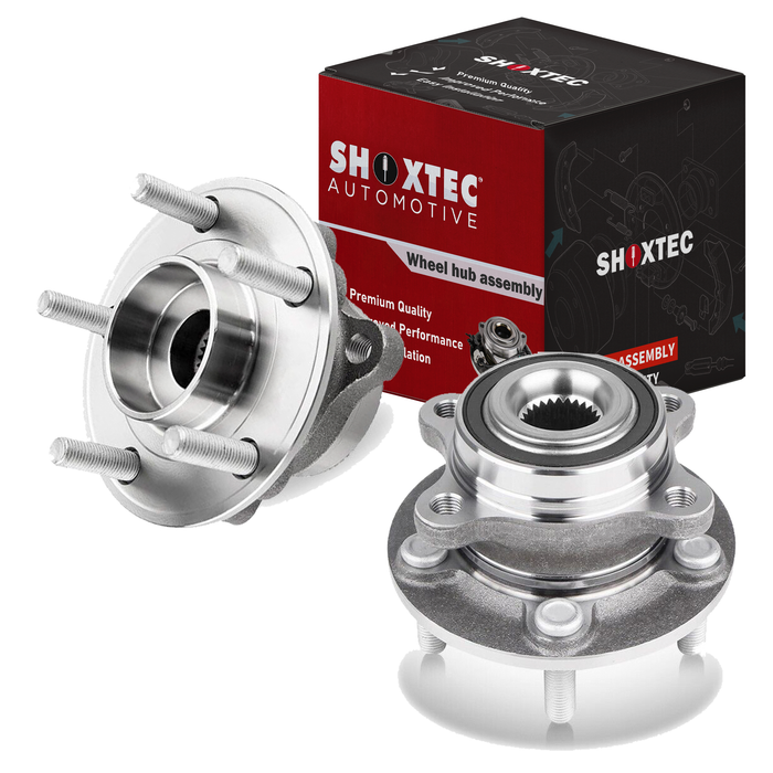Shoxtec Front/Rear Pair Wheel Bearing Hub Assembly Replacement for 2013-2020 ford Fusion 2019-2020 ford Police Responder Hybrid 2019-2020 ford SSV Plug-In Hybrid 2013-2016 Lincoln MKZ Repl. no 512498