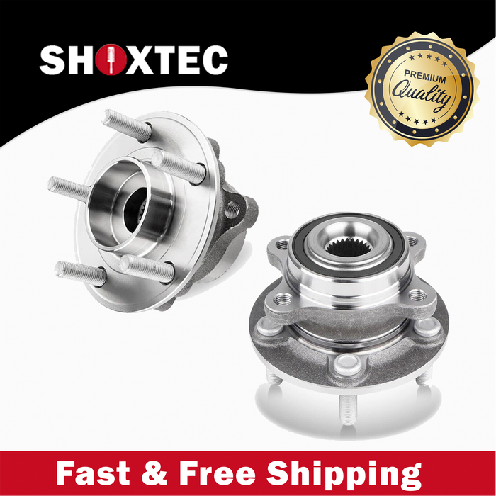 Shoxtec Front/Rear Pair Wheel Bearing Hub Assembly Replacement for 2013-2020 ford Fusion 2019-2020 ford Police Responder Hybrid 2019-2020 ford SSV Plug-In Hybrid 2013-2016 Lincoln MKZ Repl. no 512498