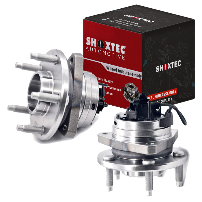 Shoxtec Front Wheel Bearing Hub Assembly Replacement for 08-10 Chevrolet Cobalt 08-10 Chevrolet HHR 04-07 Chevrolet Malibu 08-12 Chevrolet Malibu 05-10 Pontiac G6 07-09 Saturn Aura Repl. no 513214
