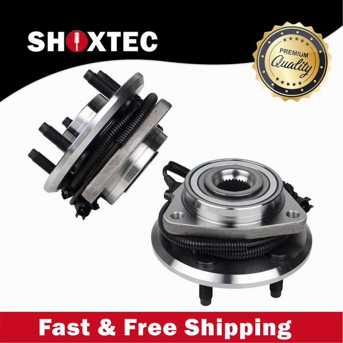 Shoxtec Front Pair Wheel Bearing Hub Assembly Replacement for 2007-2011 Dodge Nitro Replacement for 2008-2012 Jeep Liberty Repl. no 513270