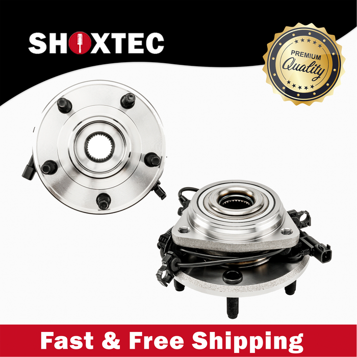 Shoxtec Front Pair Wheel Bearing Hub Assembly Replacement for 2007-2010 Jeep Wrangler JK Repl. no 513272