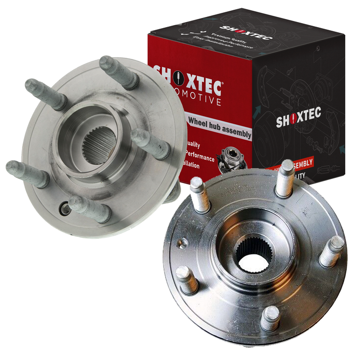 Shoxtec Front Pair Wheel Bearing Hub Assembly Replacement for 11-14 ford Edge 09-19 ford Flex 13-19 ford Police Interceptor Sedan 10-12 Taurus 09-16 Lincoln MKS 10-19 MKT Repl. no 513275