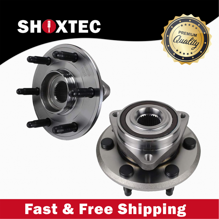 Shoxtec Front/Rear Pair Wheel Bearing Hub Assembly Replacement for 2009-2017 Chevrolet Traverse Fits both the front and rear positions Repl. no 513277