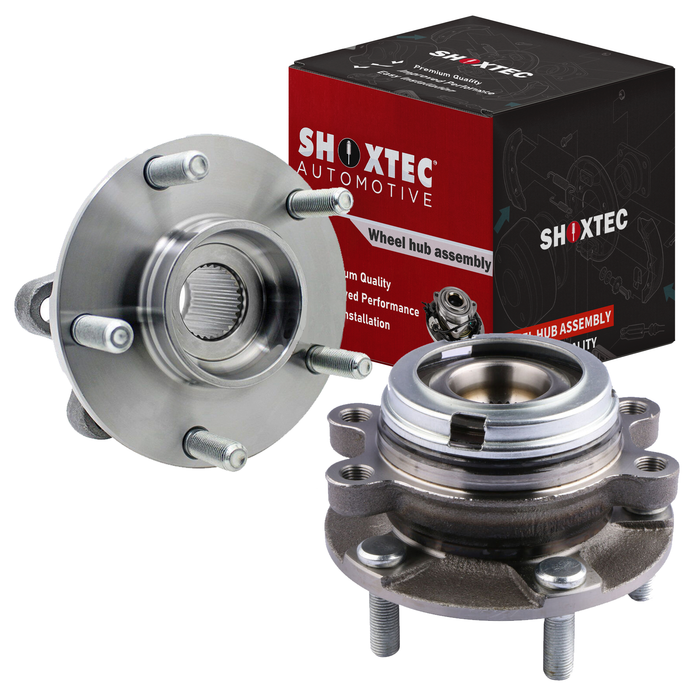 Shoxtec Front Pair Wheel Bearing Hub Assembly Replacement for 2007-2012 Nissan Altima 2.5L L4 29 splines Repl. no 513294