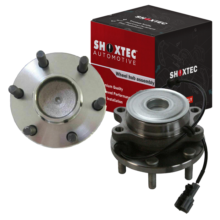 Shoxtec Front Pair Wheel Bearing Hub Assembly Replacement for 05-18 Nissan Frontier 05-12 Nissan Pathfinder 05-15 Nissan Xterra 2009-2012 Suzuki Equator RWD ONLY Repl. no 515064