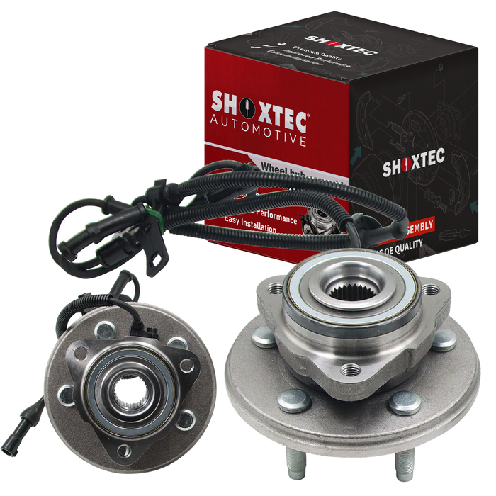 Shoxtec Front Pair Wheel Bearing Hub Assembly Replacement for 2006-2010 ford Explorer Replacement for 2007-2010 ford Explorer Sport Trac Replacement for 2006-2010 Mercury Mountaineer Repl. no 515078