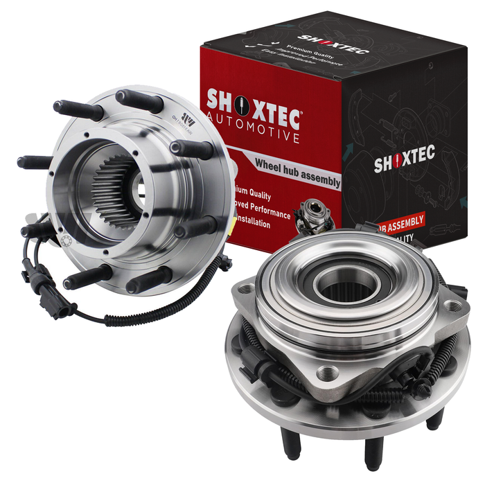 Shoxtec Front Pair Wheel Bearing Hub Assembly Replacement for 2005-2010 ford F-350 Super Duty Replacement for 2005-2010 ford F-250 Super Duty Repl. no 515081