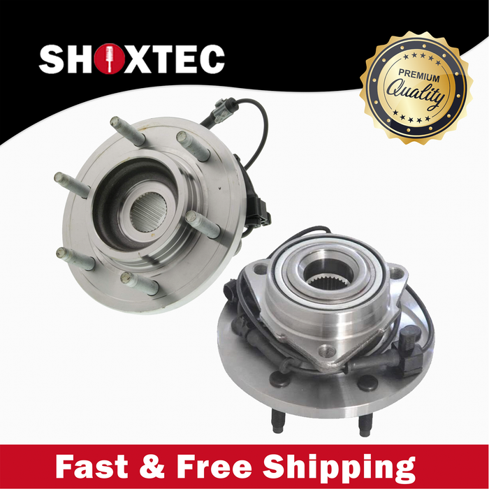 Shoxtec Front Wheel Bearing Hub Assembly Replacement for 2006-2008 HummerH3 Drive and Passenger side Repl. no 515093