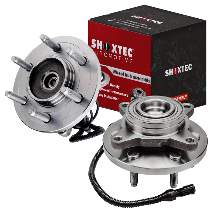 Shoxtec Front Pair Wheel Bearing Hub Assembly Replacement for 2007-2010 ford Expedition RWD Replacement for 2007-2010 ford Expedition and 2007-2010 Lincoln Navigator Fit RWD Only Repl. no 515094