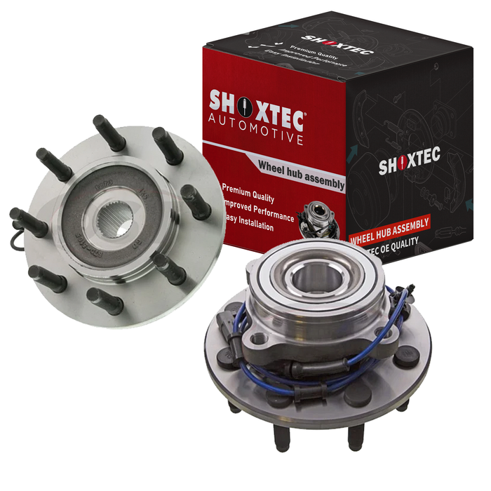 Shoxtec Front Pair Wheel Bearing Hub Assembly Replacement for 2006-2008 Dodge Ram 1500 Dodge Ram 2500 Dodge Ram 3500 with 8 lug wheels Repl. no 515101