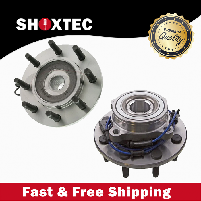 Shoxtec Front Pair Wheel Bearing Hub Assembly Replacement for 2006-2008 Dodge Ram 1500 Dodge Ram 2500 Dodge Ram 3500 with 8 lug wheels Repl. no 515101