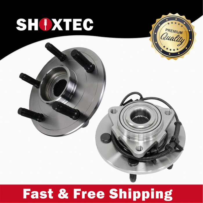 Shoxtec Front Pair Wheel Bearing Hub Assembly Replacement for 2009-2011 Dodge Ram 1500 Fits vehicles with 5 stud wheel Repl. no 515126