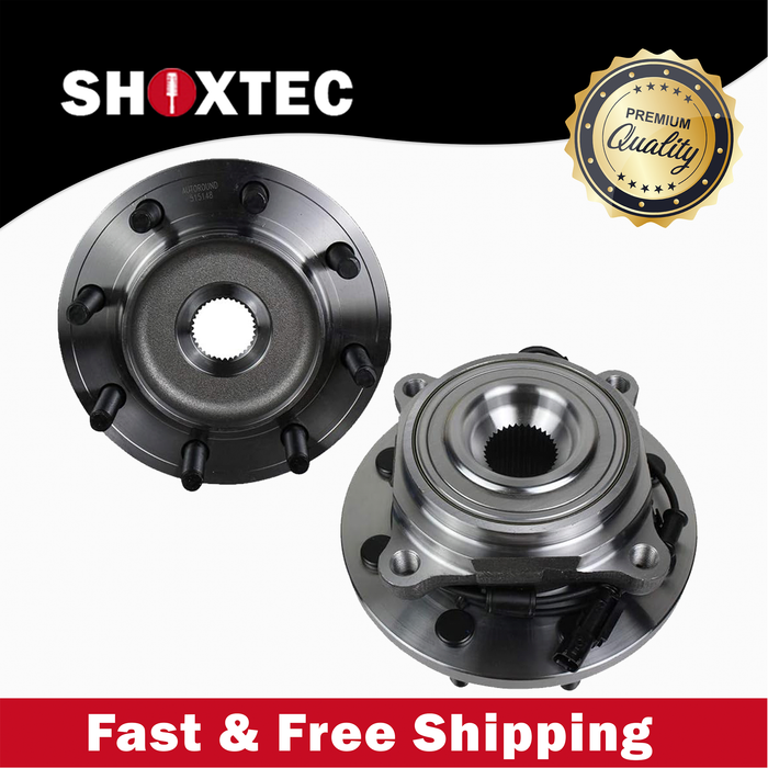 Shoxtec Front Pair Wheel Bearing Hub Assembly Replacement for 2012-2013 Dodge Ram 2500 4WD 2012-2013 Ram 3500 Repl. no 515148