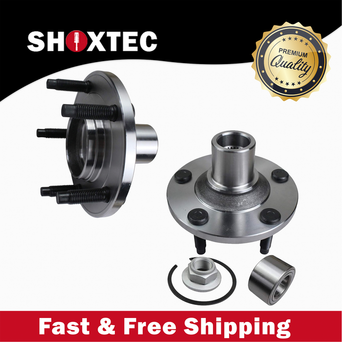 Shoxtec Front Pair Wheel Bearing Hub Assembly Replacement for 2001-2012 ford Escape 2001-2011 Mazda Tribute 2005-2011 Mercury Mariner Repl. no 518515