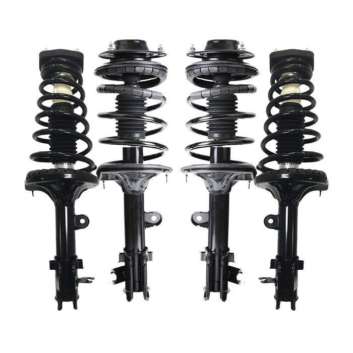 Shoxtec Full Set Complete Struts Assembly fits for 2005-2009 Hyundai Tucson; 2005 -2010 Kia Sportage; Coil Spring Shock Absorber Kits Repl. 172222 172221 172219 172220