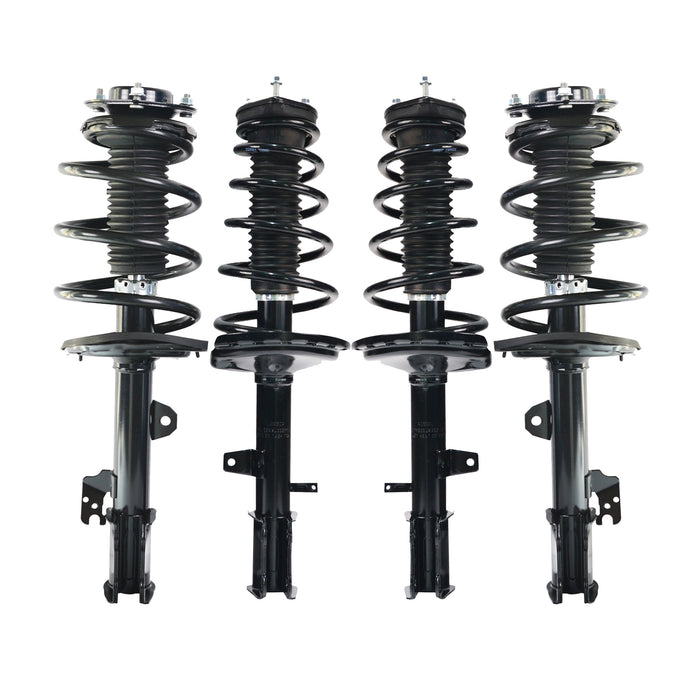 Shoxtec Full Set Complete Struts fits 2009 - 2013 TOYOTA Highlander Coil Spring Assembly Shock Absorber Repl. Part no. 272490 272489 11617 11618