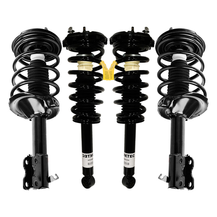 Shoxtec Full Set Complete Struts Assembly for 2002 - 2004 Infiniti I35; 2002 - 2003 Nissan Maxima Coil Spring Shock Absorber Kits Repl. Part no. 171461 171327