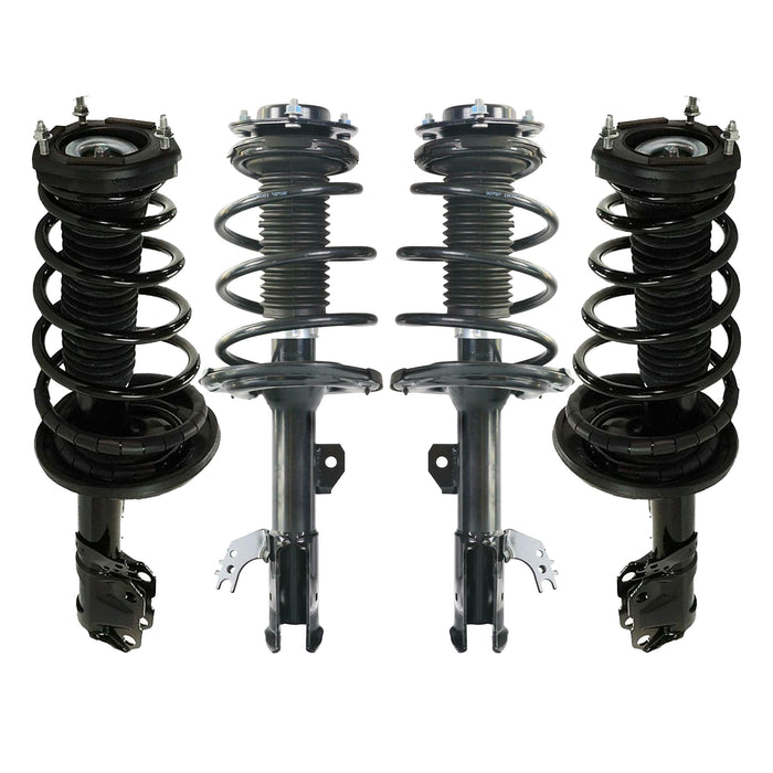 Shoxtec Full Set Complete Struts Assembly for 2012-2014 TOYOTA Camry L, LE, XLE, Hybrid LE, Hybrid XLE Coil Spring Assembly Shock Absorber Kits Repl. part no. 62333313LR 172943 172942
