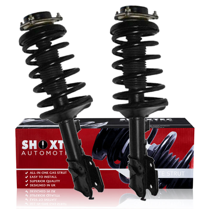 Shoxtec Front Complete Struts Assembly Replacement for 1997 - 1999 Infiniti QX4 1996 - 1999 Nissan Pathfinder Coil Spring Shock Absorber Repl. part no 11351 11352