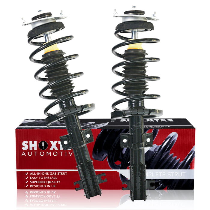 Shoxtec Front Complete Struts Assembly for 2003-2007 Volvo XC70; 2001 2002 Volvo V70 Coil Spring Shock Absorber Kits Repl. part no. 11491 11492