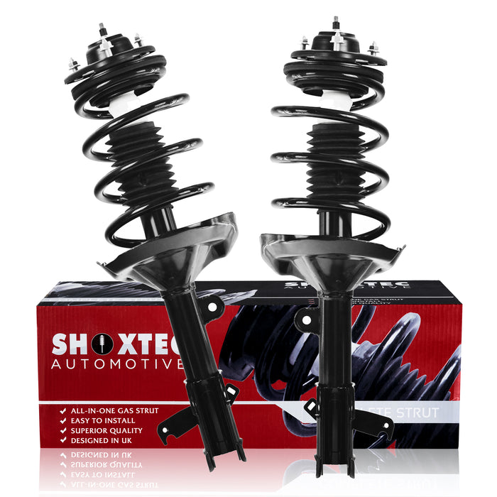 Shoxtec Front Complete Struts for 2005-2007 Honda Odyssey 3.5L V6 Coil Spring Assembly Shock Absorber Kits Repl Part no. 172536 172537