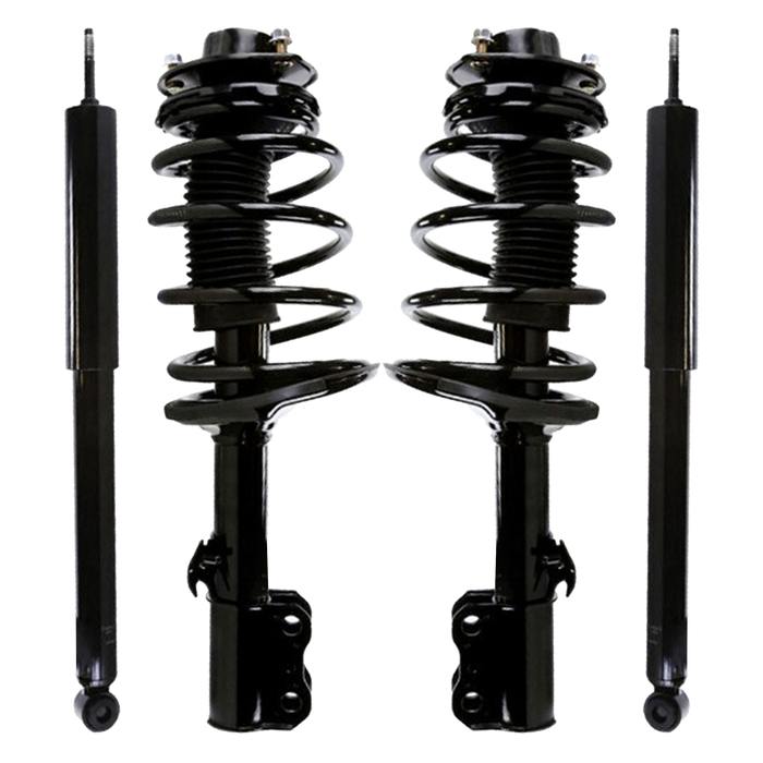 Shoxtec Full Set Complete Strut Shock Absorbers Replacement for 1998-2003 Toyota Sienna; Repl. no 11961/171438 11962/171437 37243