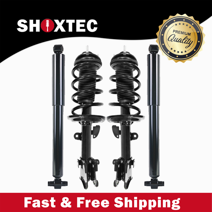 Shoxtec Full Set Complete Strut Assembly Replacement for 2007-2013 Acura MDX without Electronic Adjustable Suspension Repl No. 1331715LR, 37309