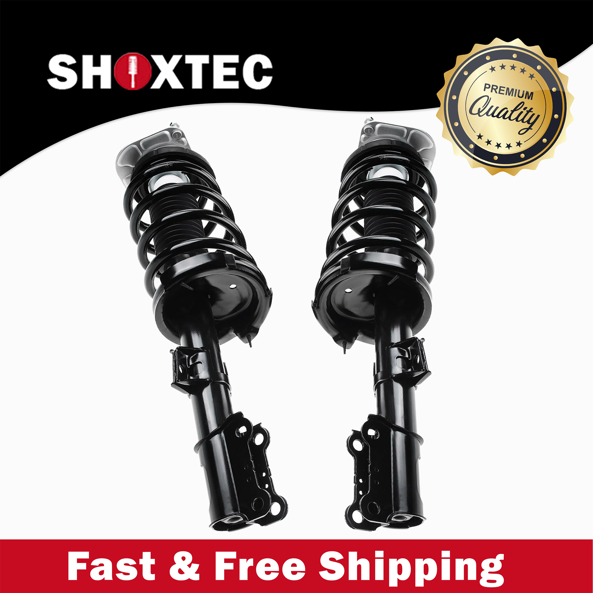 Shoxtec Reemplazo completo del conjunto del puntal delantero para Volvo XC90 2003-2014, todos los submodelos Repl No. 1333472