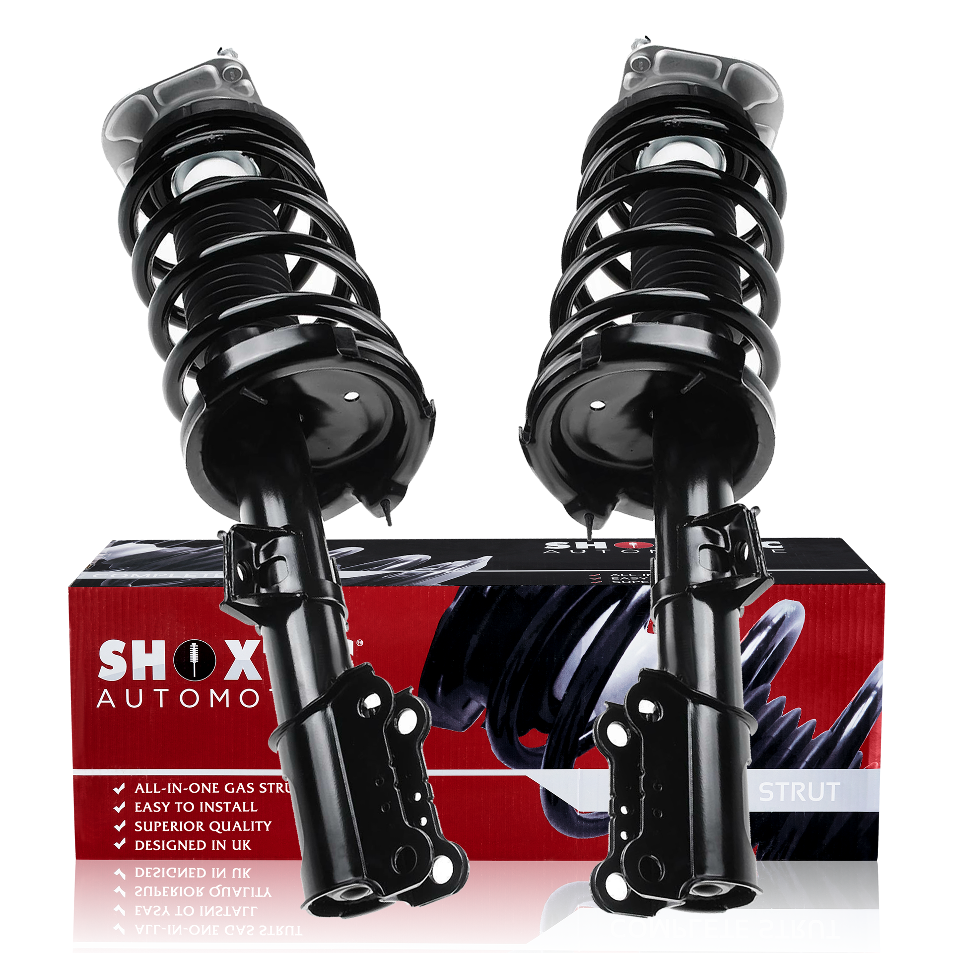 Shoxtec Reemplazo completo del conjunto del puntal delantero para Volvo XC90 2003-2014, todos los submodelos Repl No. 1333472