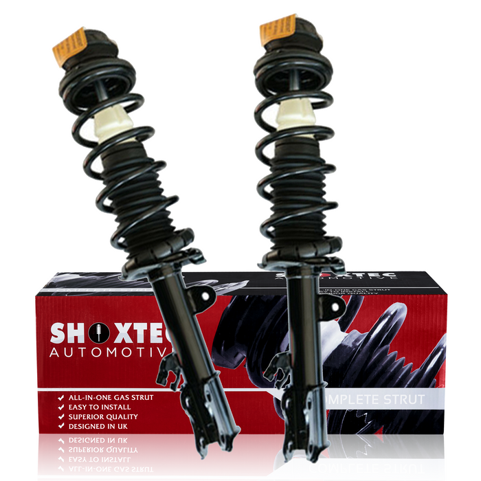 Shoxtec Front Complete Struts Replacement for 2012 - 2019 Nissan Versa 2014 - 2019 Versa Note Coil Spring Assembly Shock Absorber Repl. Part No.1333584L 1333584R