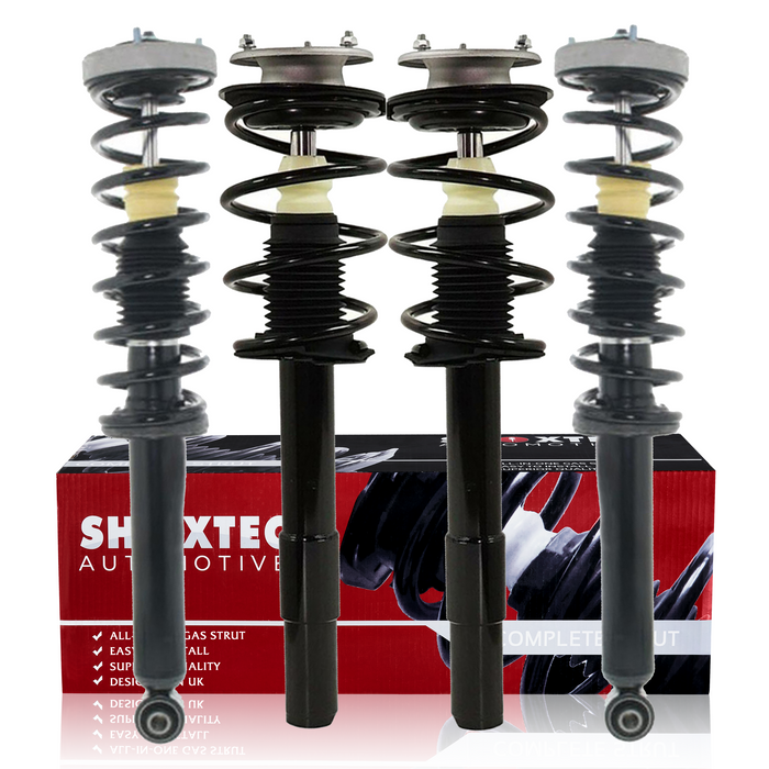 Shoxtec Full Set Complete Struts Assembly Replacement for 2004 - 2010 BMW 5 Series Coil Spring Shock Absorber Repl. part no 1335632L 1335632R 172746