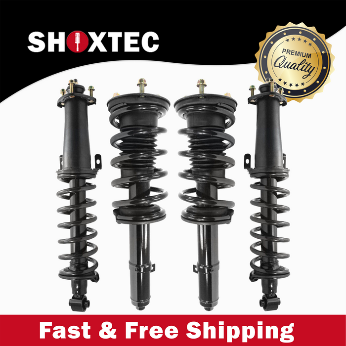 Shoxtec Full Set Complete Strut Assembly Replacement for 2006-2013 Lexus IS250 V6 2.5L AWD, 2011-2013 Lexus IS350 V6 3.5L AWD Repl No. 1335836L, 1335836R, 2345766