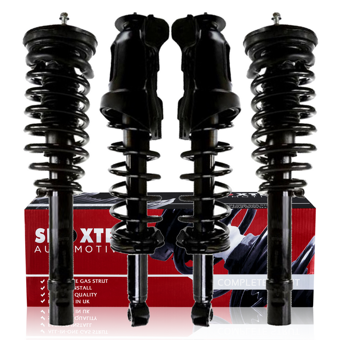 Shoxtec Full Set Complete Strut Shock Absorbers Replacement for 2000-2005 Hyundai Sonata; Replacement for 2001-2006 Kia Magentis; Replacement for 2001-2006 Kia Optima; Repl. no 15071 15072