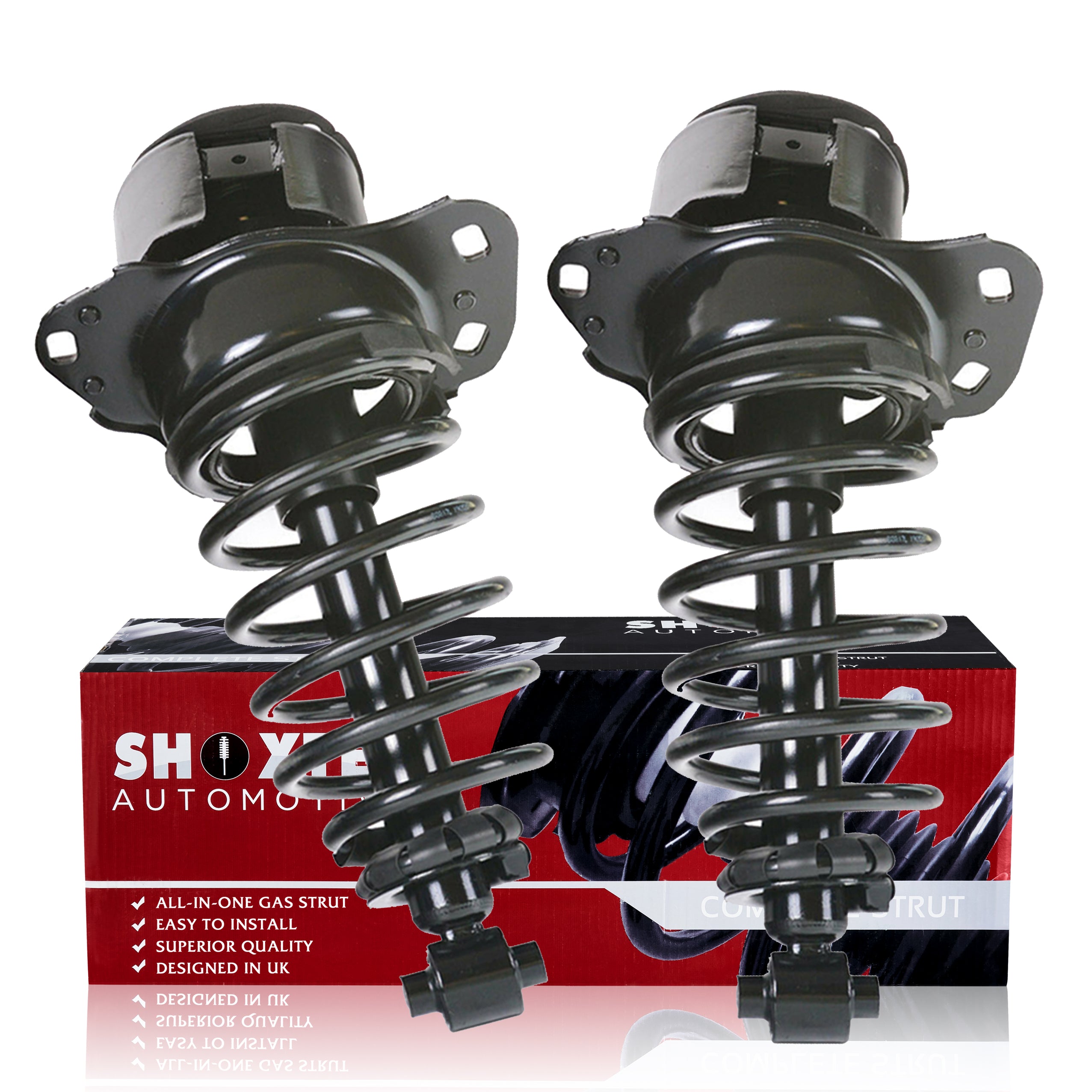 Shoxtec Reemplazo completo del conjunto de puntales traseros para Ford Five Hundred 2005 - 2007 2005 - 2007 Mercury Montego Muelle amortiguador Repl. número de pieza 15183 15184