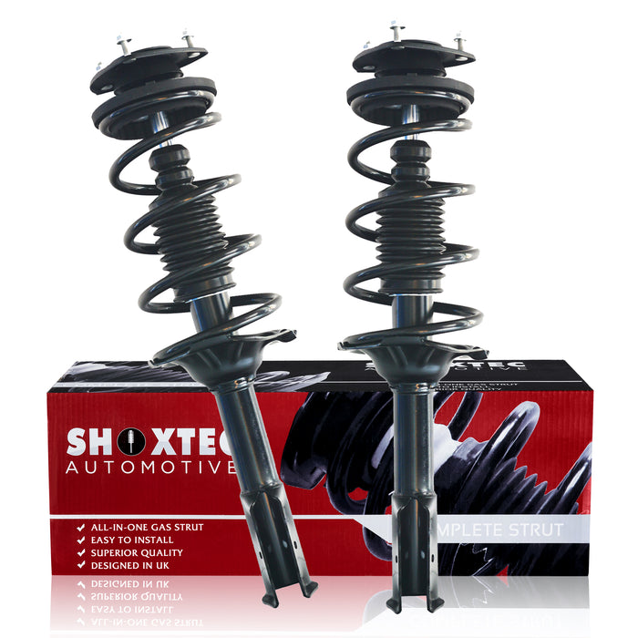 Shoxtec Front Complete Strut Assembly for 2000-2005 TOYOTA Echo Cruiser Coil Spring Assembly Shock Absorber Kits Repl. Part no. 171575