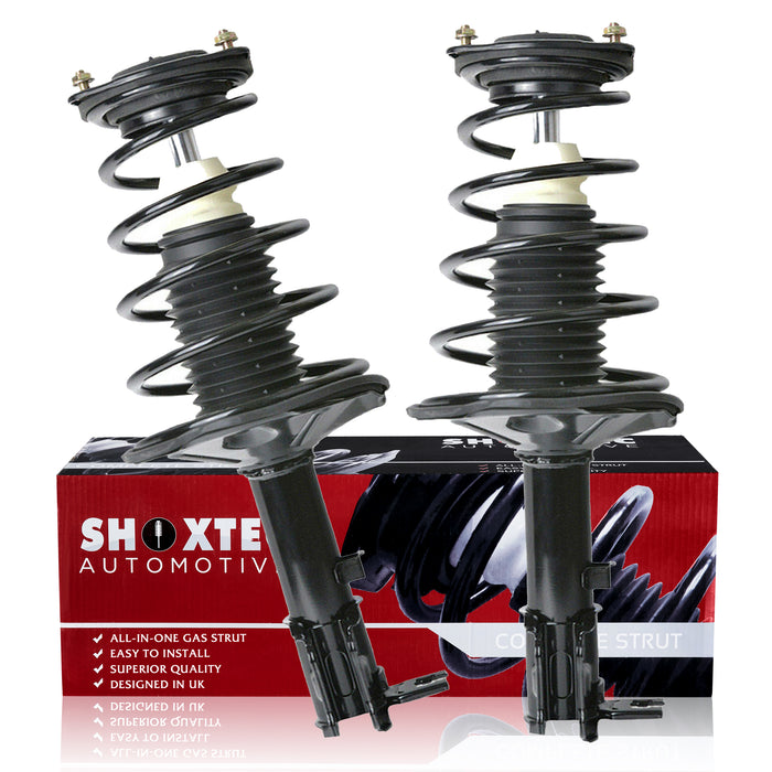 Shoxtec Rear Complete Struts Assembly fits 2000-2005 Hyundai Accent Coil Spring Assembly Shock Absorber Kits Repl Part No. 171584 171585