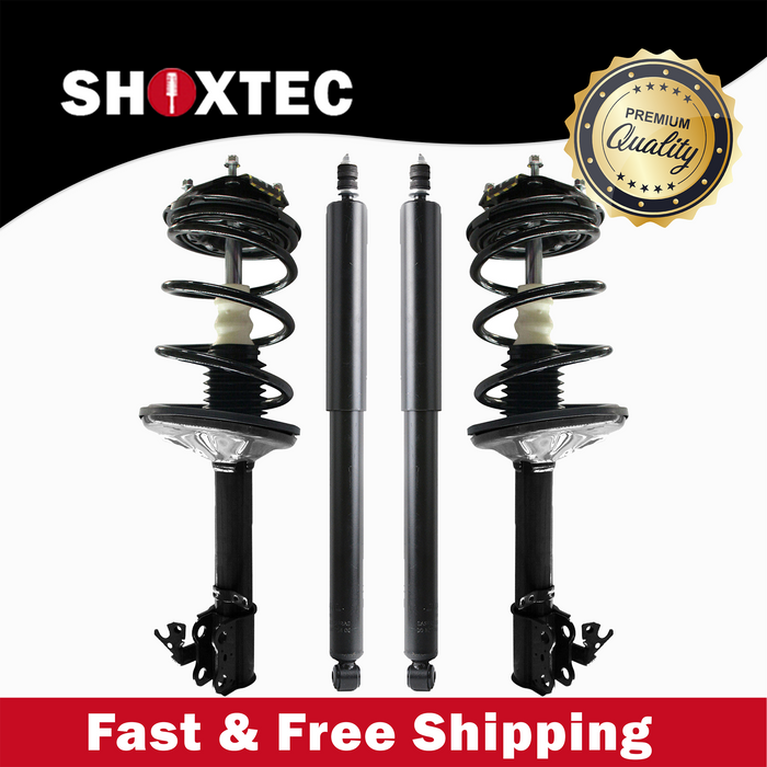 Shoxtec Full Set Complete Strut Assembly Replacement for 1996-2000 Toyota RAV4 Base, AWD Repl No. 172127, 172126, 37199
