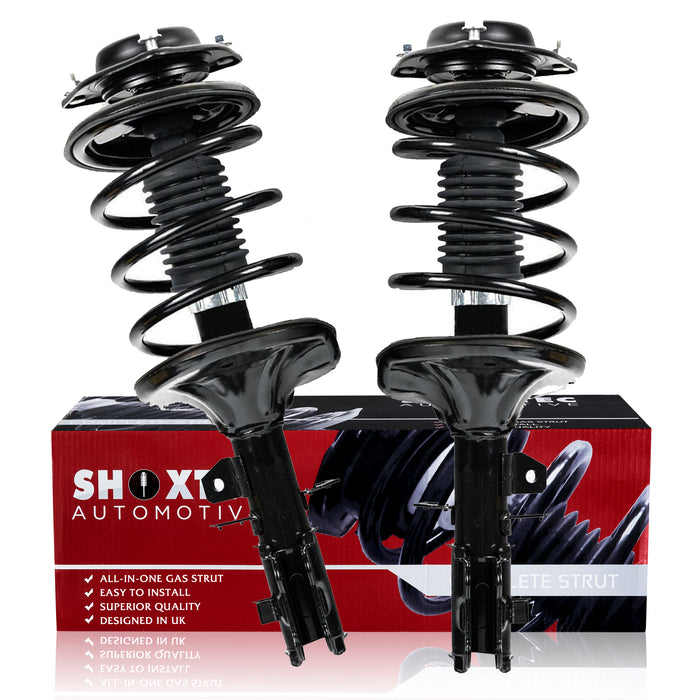 Shoxtec Front Complete Struts Assembly fits 2004 - 2009 KIA Spectra; 2005 - 2009 KIA Spectra5 Coil Spring Shock Absorber Repl. 172302 172301