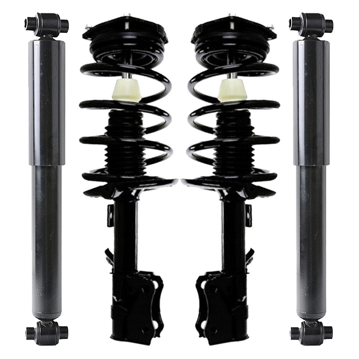 Shoxtec Full Set Complete Strut Shock Absorbers Replacement for 2007-2008 Nissan Sentra; Base, S, SL Replacement for 2009-2012 Nissan Sentra; Base, S, SL, SR Repl.no 172378 172379 5639