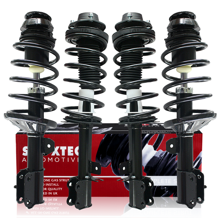 Shoxtec Full Set Complete Struts Assembly fits 2004-2008 Suzuki Forenza Coil Spring Assembly Shock Absorber Repl. Part no. 172448 172449 172450 172451