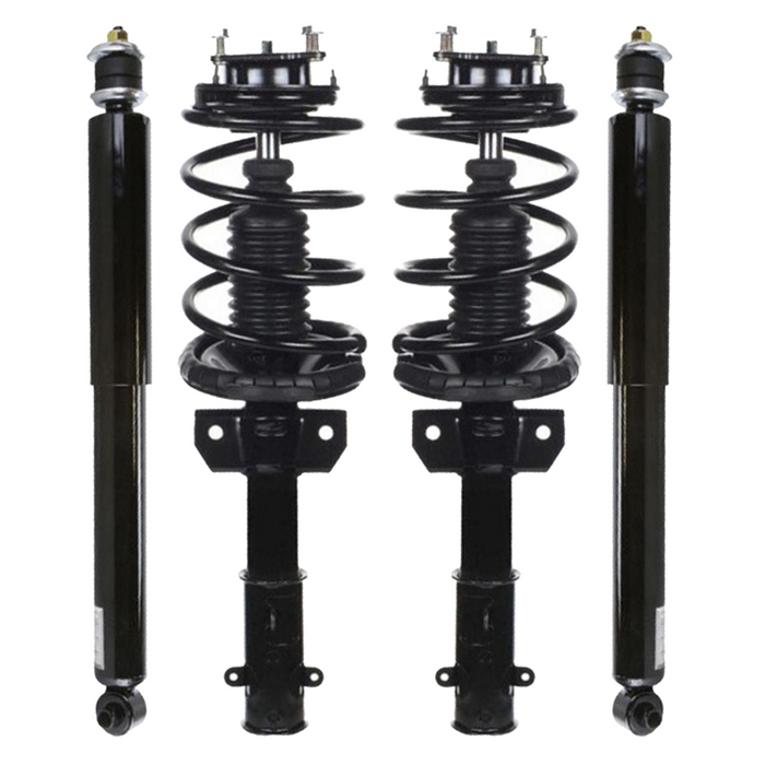 Shoxtec Full Set Complete Strut Shock Absorbers Replacement for 2011-2014 Ford Mustang; Base, GT; Except 19 Inch Wheel  Repl. no  172540 5783