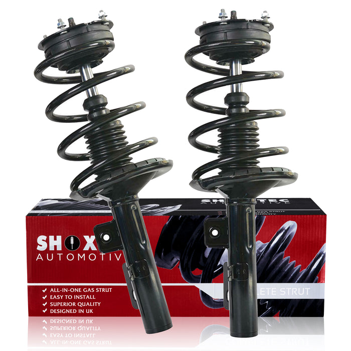 Shoxtec Front Complete Struts Replacement for 2005 - 2007 Ford Five Hundred 2005 - 2007 Mercury Montego Coil Sping Assembly Shock Absorber Repl. part no. 172614 172615